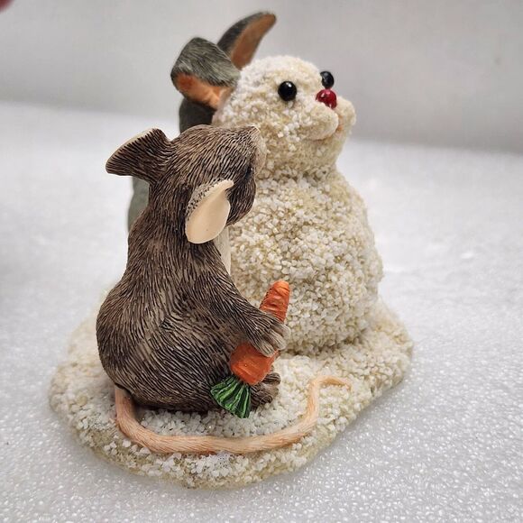 Charming Tails By Silvestri "Building A Snow Bunny" 87/692 w/ Box - Picture 5 of 9